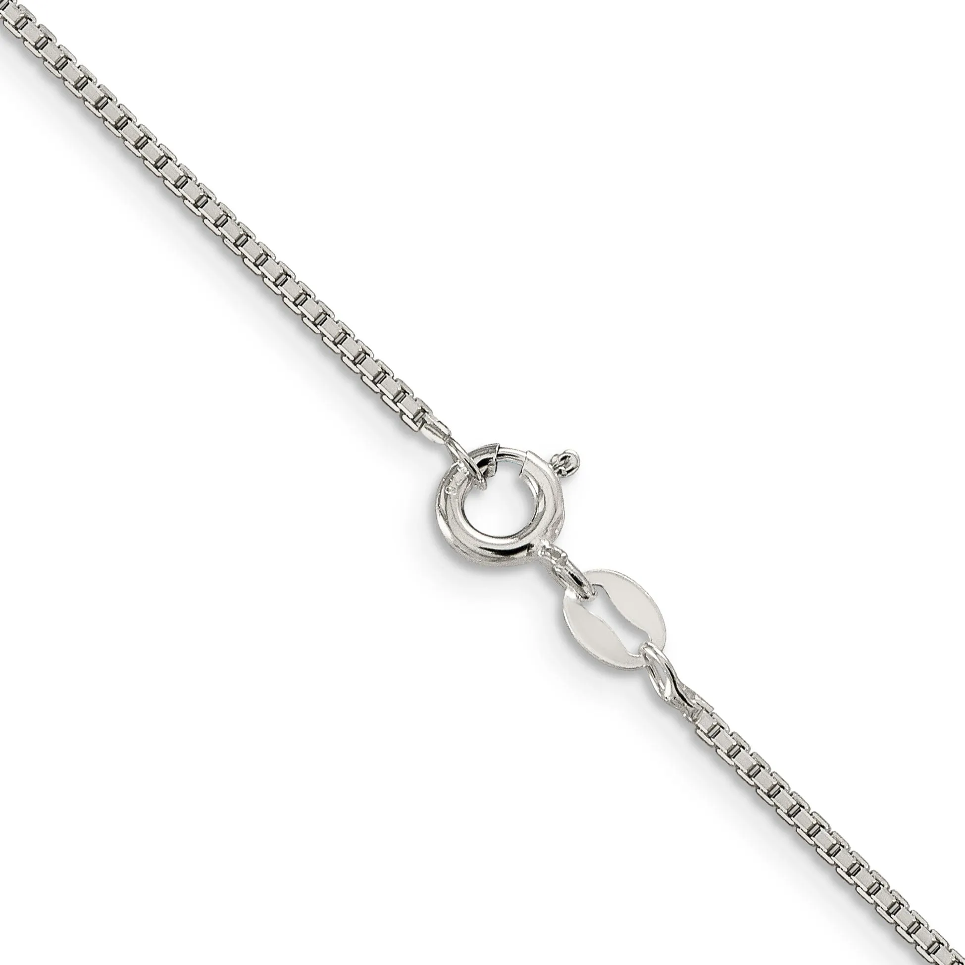 Sterling Silver D.C 1.25-mm Octagon Box Chain