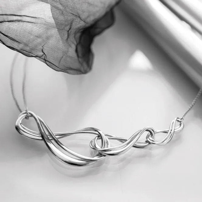 Sterling Silver Infinity Trio Grande Necklace 91163RP