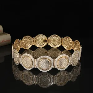 Stylish Moroccan Round Crystal Belt - Perfect for Weddings