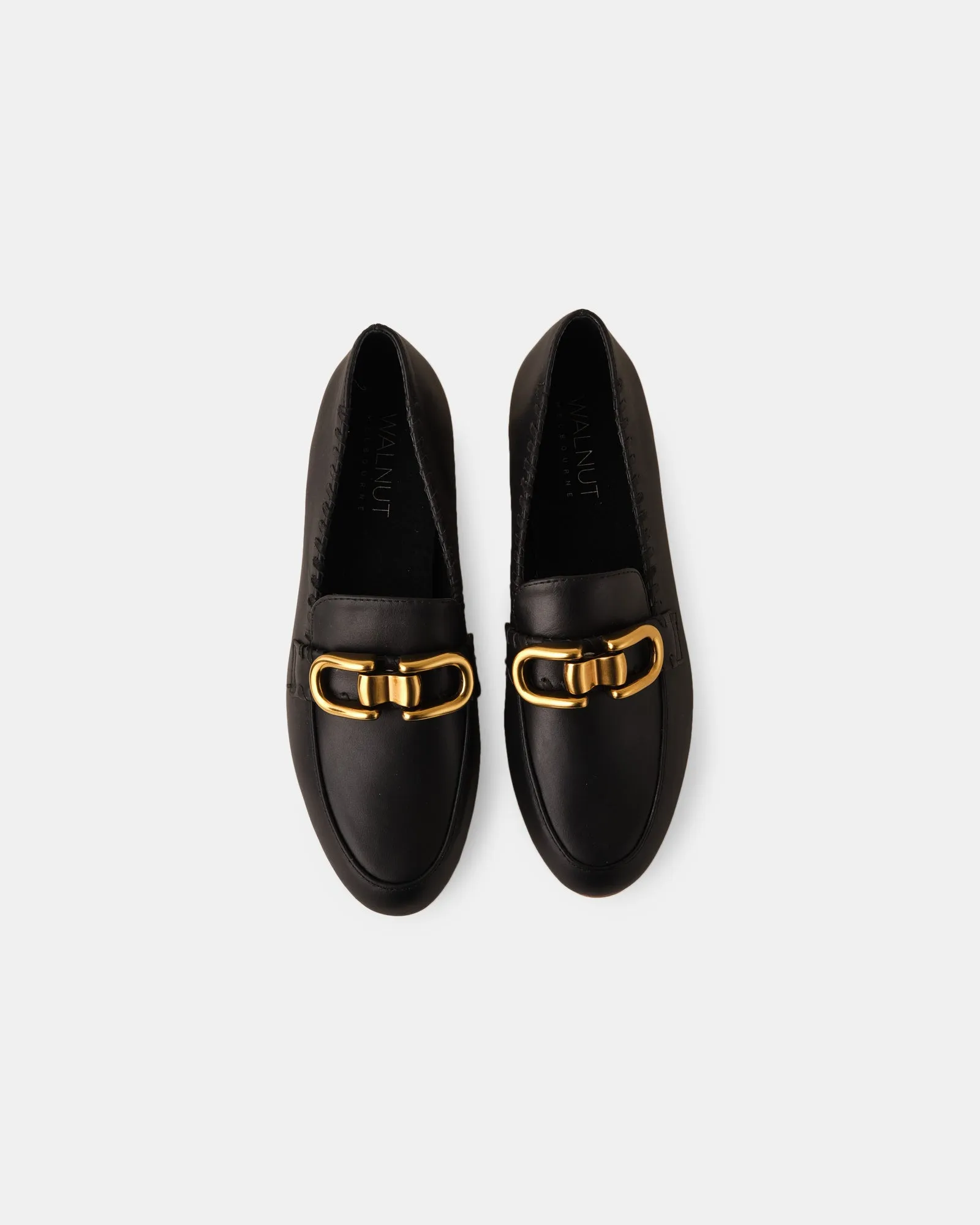 Thea Leather Loafer - Black