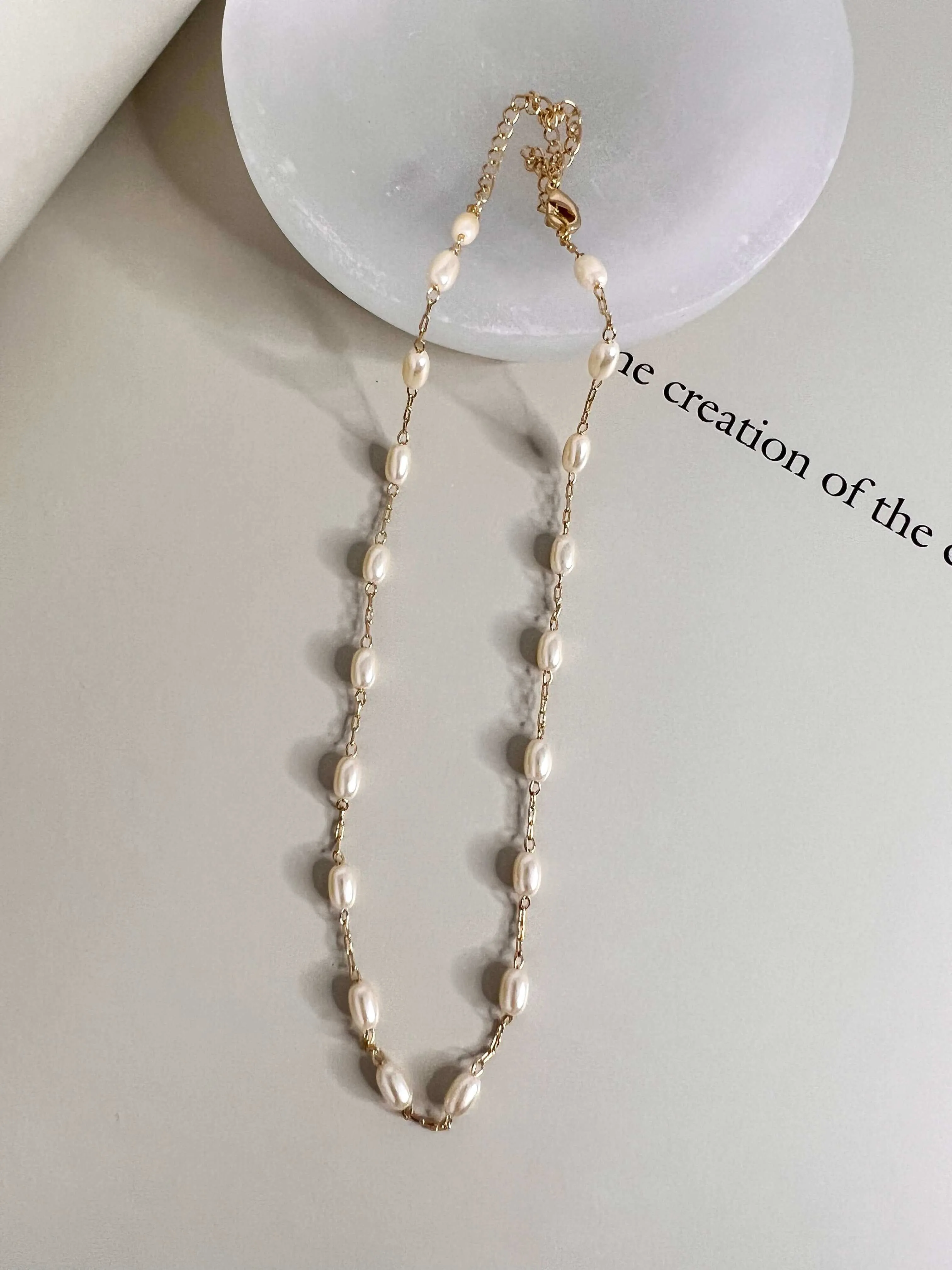 Velani Dainty Pearl Necklace