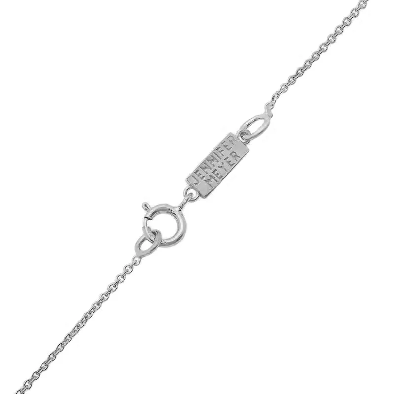 White Gold Diamond Mini Wishbone