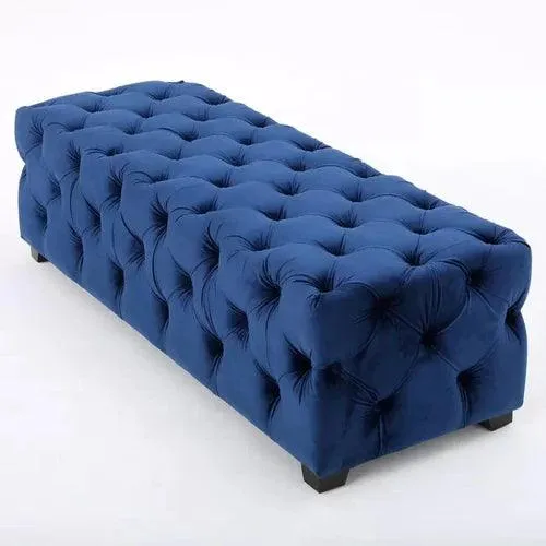 Wide Tufted Modern Bench For Living Room