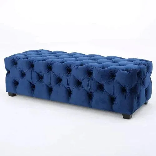 Wide Tufted Modern Bench For Living Room